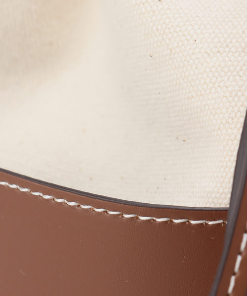 SLOBE IENA（スローブイエナ）の「【&MyuQ/アンドミューク】 PONTO キャンバスハンドバッグ（ハンドバッグ・レディース・ブラウン・FREE）」の21枚目の写真