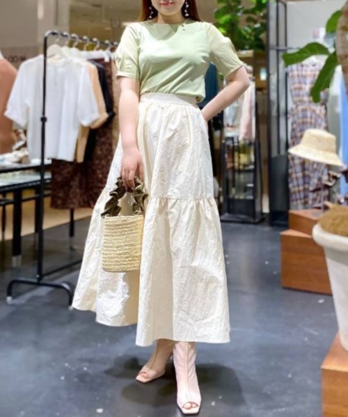 FOREVER 21(フォーエバー トゥエンティーワン)の「【STREET】ナイロンロングスカート(スカート・レディース・ブラック/ホワイト・FREE)」の16枚目の写真