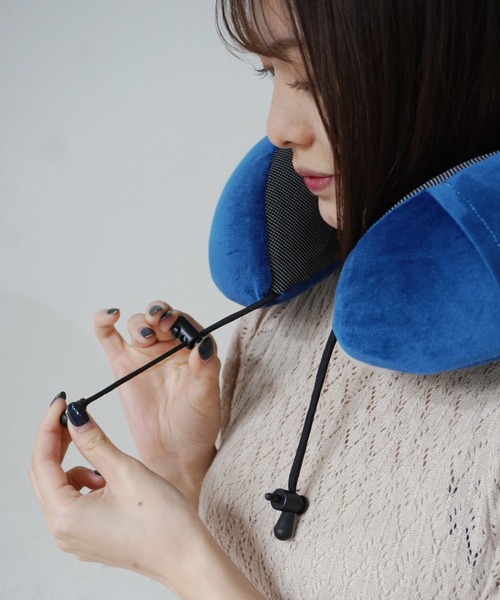 Port（ポート）の「【 旅とおうち時間を快適に 】シンプルデザイン ネックピロー / トラベルピロー #（トラベルグッズ・レディース・ブラック/ブルー/グレー/ピンク・FREE）」の17枚目の写真