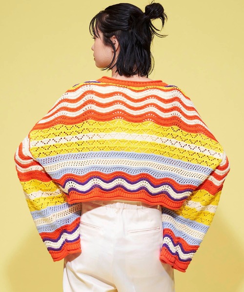 PHEENY】マルチボーダーカーディガン PHEENY＞マルチボーダー