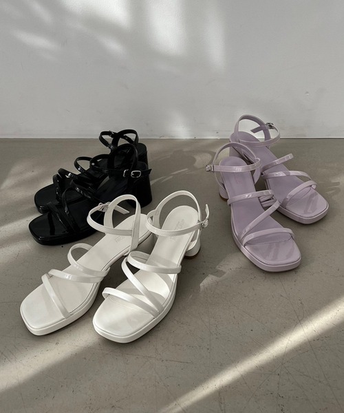one after another NICE CLAUP（ワンアフターアナザーナイスクラップ）の「ストームストラップサンダル（サンダル・レディース・ブラック/アイボリー/ラベンダー・SMALL/MEDIUM/LARGE）」の19枚目の写真