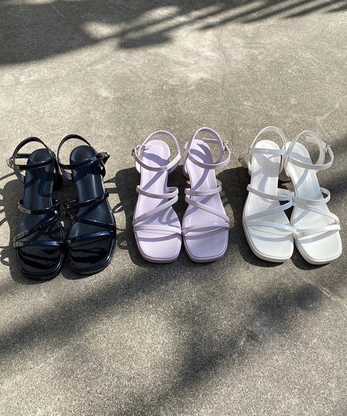 one after another NICE CLAUP（ワンアフターアナザーナイスクラップ）の「ストームストラップサンダル（サンダル・レディース・ブラック/アイボリー/ラベンダー・SMALL/MEDIUM/LARGE）」の16枚目の写真