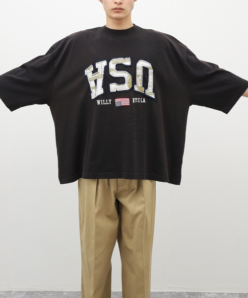 WILLY CHAVARRIA(ウィリーチャバリア)の「【WILLY CHAVARRIA / ウィリー チャバリア】BUFFALO TEE USA(Tシャツ/カットソー・メンズ・ブラック・MEDIUM/LARGE)」の12枚目の写真