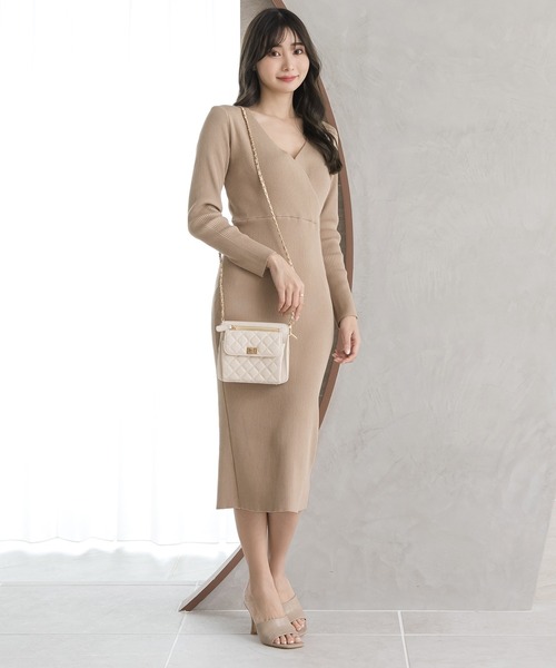 Julia Boutique(ジュリアブティック)の「チェーンショルダーキルティングバッグ/23144(ショルダーバッグ・レディース・アイボリー/ブラック・ONE)」の22枚目の写真