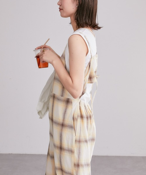 CIAOPANIC TYPY（チャオパニックティピー）の「オンブレチェックキャミサロペ（サロペット/オーバーオール・レディース・イエロー/ブルー・ONE SIZE）」の20枚目の写真