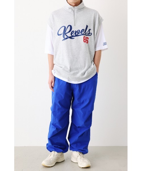RODEO CROWNS WIDE BOWL(ロデオクラウンズワイドボウル)の「ハーフジップベスト Tシャツセット(Tシャツ/カットソー・メンズ・ブラック/グレー×ホワイト/ブルー・MEDIUM/LARGE)」の12枚目の写真