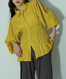 Ezick | Waist shirring シャツブラウス(シャツ/ブラウス)