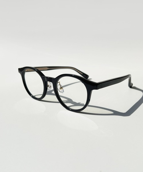 CEMONEMO(セモネモ)の「【UVカット】 ボストンフレーム メガネ(メガネ・レディース・ブラック/ブラウン/クリア・FREE)」の9枚目の写真