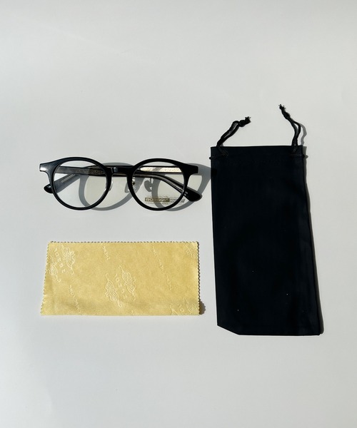 CEMONEMO(セモネモ)の「【UVカット】 ボストンフレーム メガネ(メガネ・レディース・ブラック/ブラウン/クリア・FREE)」の12枚目の写真