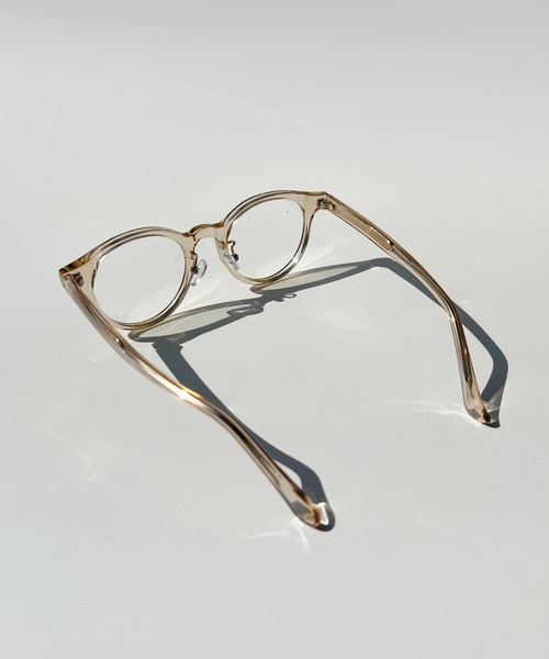 CEMONEMO(セモネモ)の「【UVカット】 ボストンフレーム メガネ(メガネ・レディース・ブラック/ブラウン/クリア・FREE)」の6枚目の写真