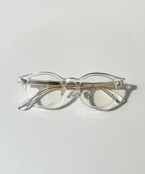 CEMONEMO(セモネモ)の「【UVカット】 ボストンフレーム メガネ(メガネ・レディース・ブラック/ブラウン/クリア・FREE)」の10枚目の写真