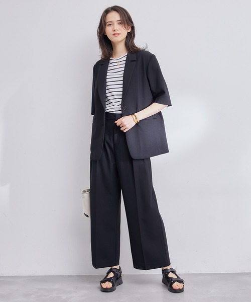 ROPE'（ロペ）の「【洗える】リネンライクワイドパンツ/セットアップ対応（その他パンツ・レディース・ブラック/ベージュ・38/36）」の3枚目の写真