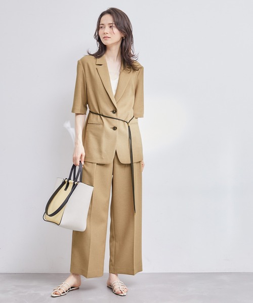 ROPE'（ロペ）の「【洗える】リネンライクワイドパンツ/セットアップ対応（その他パンツ・レディース・ブラック/ベージュ・38/36）」の5枚目の写真