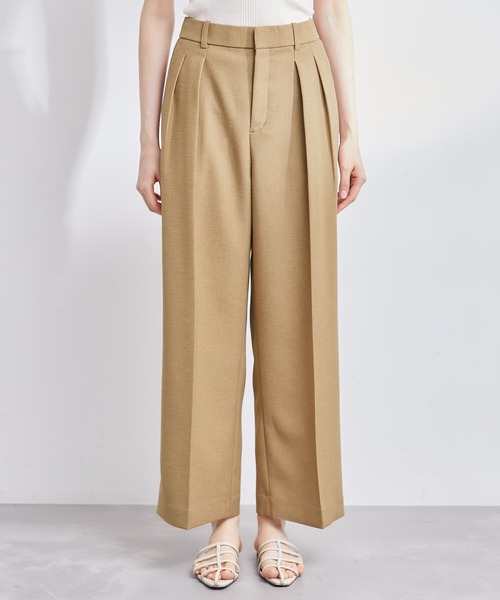ROPE'（ロペ）の「【洗える】リネンライクワイドパンツ/セットアップ対応（その他パンツ・レディース・ブラック/ベージュ・38/36）」の6枚目の写真
