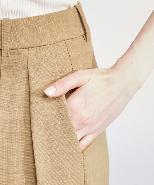 ROPE'（ロペ）の「【洗える】リネンライクワイドパンツ/セットアップ対応（その他パンツ・レディース・ブラック/ベージュ・38/36）」の11枚目の写真