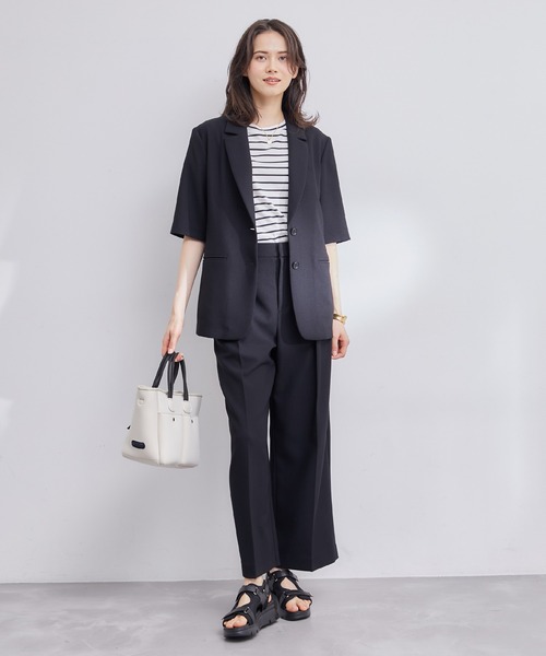 ROPE'（ロペ）の「【洗える】リネンライクワイドパンツ/セットアップ対応（その他パンツ・レディース・ブラック/ベージュ・38/36）」の15枚目の写真