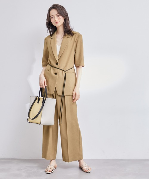 ROPE'（ロペ）の「【洗える】リネンライクワイドパンツ/セットアップ対応（その他パンツ・レディース・ブラック/ベージュ・38/36）」の16枚目の写真