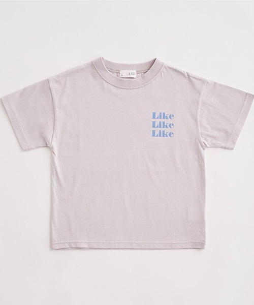 b・ROOM(ビールーム)の「【型崩れしないやわらかコットン】アソートオリジナルロゴプリントTシャツ(Tシャツ/カットソー・キッズ・クリーム/ブルー/アイボリー/グレイッシュベージュ/ライトブルー/ラベンダー・100cm/110cm/120cm/130cm/140cm/150cm)」の19枚目の写真