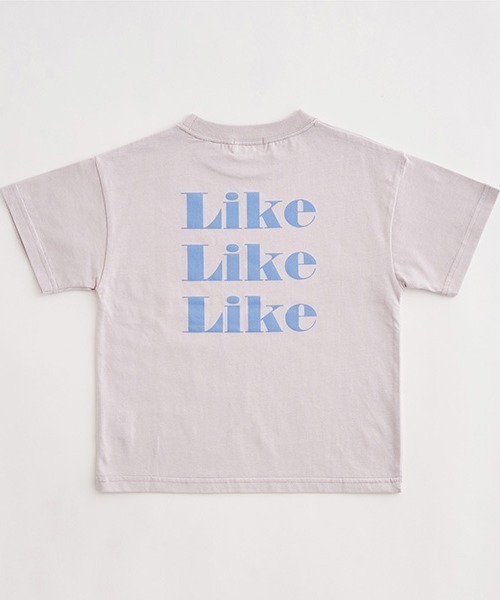 b・ROOM(ビールーム)の「【型崩れしないやわらかコットン】アソートオリジナルロゴプリントTシャツ(Tシャツ/カットソー・キッズ・クリーム/ブルー/アイボリー/グレイッシュベージュ/ライトブルー/ラベンダー・100cm/110cm/120cm/130cm/140cm/150cm)」の20枚目の写真