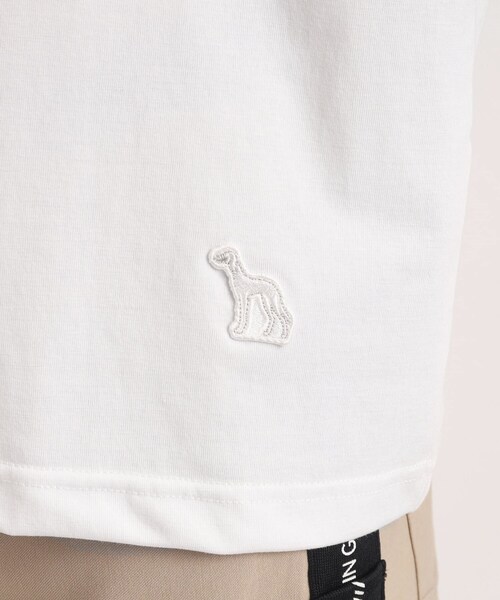 adabat（アダバット）の「◆【UVカット/接触冷感/ユニセックス】ショルダーデザイン 半袖モックネックプルオーバー（Tシャツ/カットソー・メンズ・ダークネイビー/ナチュラル/ホワイト・46/48/50）」の11枚目の写真