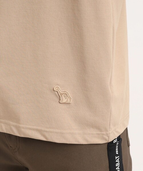 adabat（アダバット）の「◆【UVカット/接触冷感/ユニセックス】ショルダーデザイン 半袖モックネックプルオーバー（Tシャツ/カットソー・メンズ・ダークネイビー/ナチュラル/ホワイト・46/48/50）」の20枚目の写真