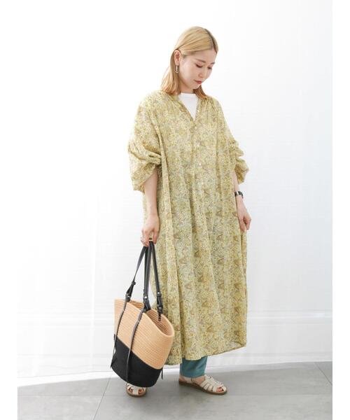 Samansa Mos2 blue（サマンサモスモスブルー）の「合皮ハンドルバスケット（ハンドバッグ・レディース・ベージュ/キナリ・F）」の7枚目の写真