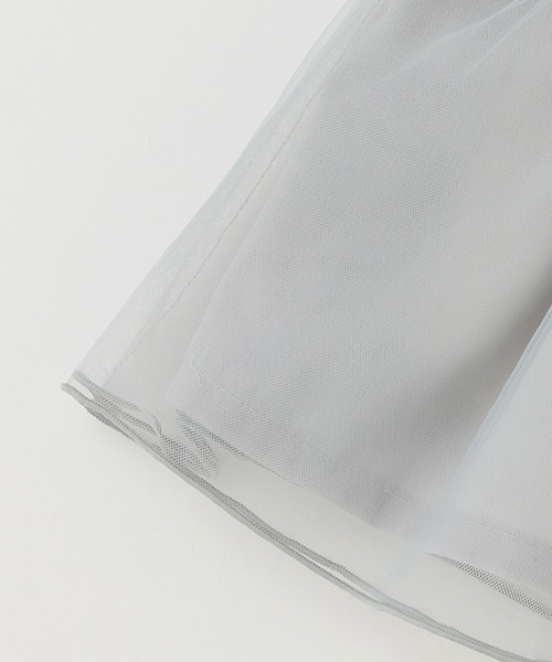 petit main（プティマイン）の「チュールOP半袖ロンパースセット（その他ベビーウェア・キッズ・アイボリー/ライトピンク/ライトブルー・80ｃｍ/70cm）」の4枚目の写真