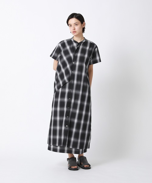 ZUCCa（ズッカ）の「PEオンブレーチェック/ワンピース（ワンピース・レディース・ブラック/ネイビー・M size）」の14枚目の写真