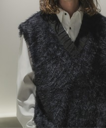 CASPER JOHN | Feather yarn vest/フェザーヤーンベスト(ベスト)