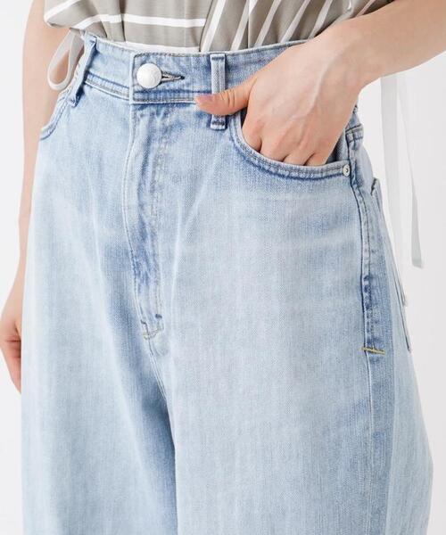 YANUK JOAN ライトブルー ハイウエスト ルーズストレート 21 S WOMEN