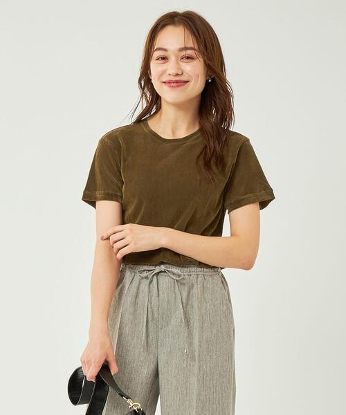 シアーベロアコンパクトT シアー ベロア コンパクト Tシャツ washable