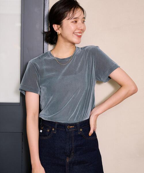 シアーベロアコンパクトT シアー ベロア コンパクト Tシャツ