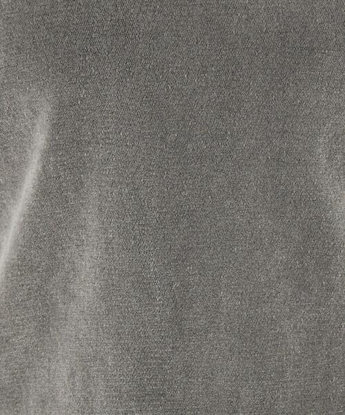 green label relaxing(グリーンレーベルリラクシング)の「シアー ベロア コンパクト Tシャツ(Tシャツ/カットソー・レディース・ライトグレー/ライトブルー/ブラック/ブラウン・FREE)」の7枚目の写真