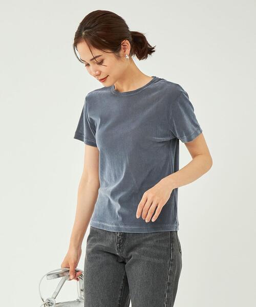 ベロアシアーコンパクトTシャツ シアー ベロア コンパクト Tシャツ
