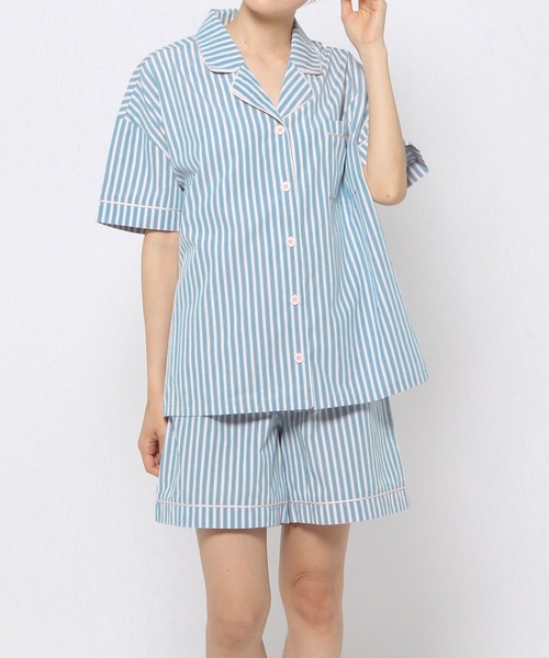 【bijorie】ストライプパジャマ／上下セットアップ