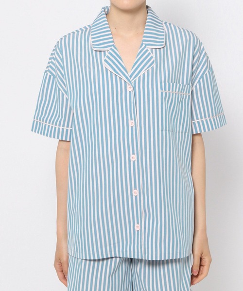 【bijorie】ストライプパジャマ／上下セットアップ