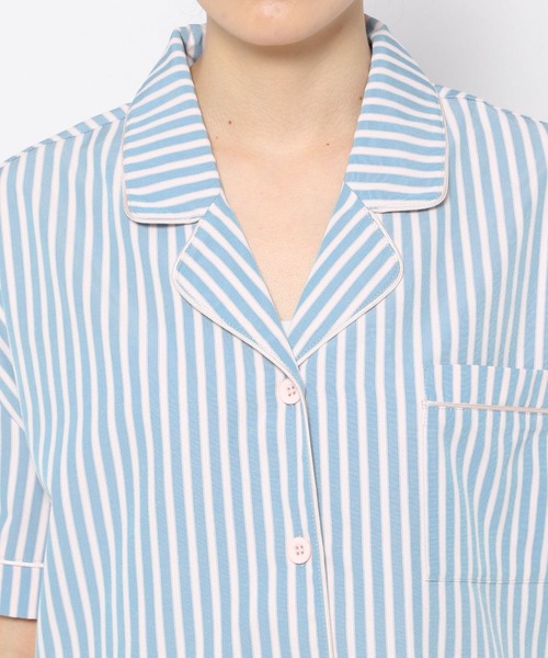 【bijorie】ストライプパジャマ／上下セットアップ