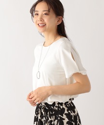 GLOBAL WORK（グローバルワーク）の「冷感ねじりスリット半袖/MATINEE LINE（Tシャツ/カットソー・レディース）」