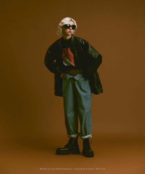 soerte（ソエルテ）の「Vintage like Basquiat graphic Tee / ヴィンテージライクバスキアグラフィックTシャツ（Tシャツ/カットソー・メンズ・C/B/A/D・2/1/3）」の8枚目の写真