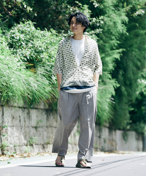 allery(アレリー)の「【allery / アレリ―】”ワイド” トロピカルウール(スラックス・メンズ・ネイビー/ブラック/グレー・SMALL/MEDIUM/LARGE)」の21枚目の写真