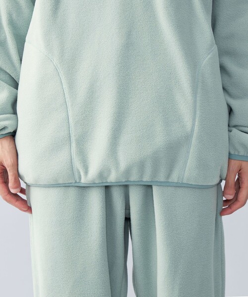 CITEN（シテン）の「＜CITEN＞フリース ハーフジップ プルオーバー（スウェット・メンズ・ベージュ/ライトブルー/ブラック・M/L）」の9枚目の写真