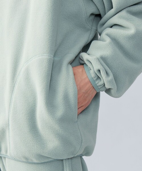 CITEN（シテン）の「＜CITEN＞フリース ハーフジップ プルオーバー（スウェット・メンズ・ベージュ/ライトブルー/ブラック・M/L）」の10枚目の写真