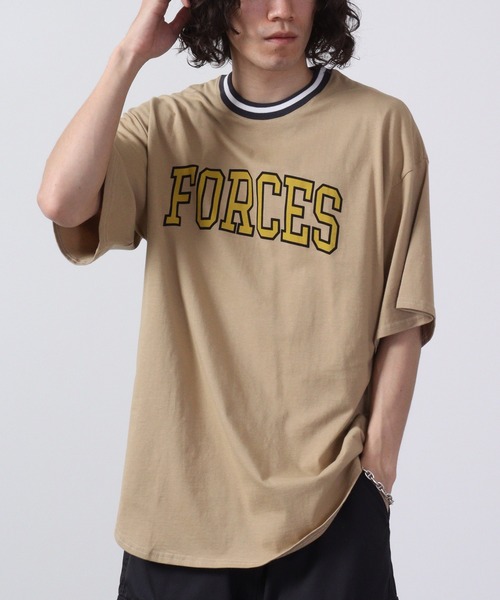 FUNALIVE(ファンアライブ)の「ラインリブ半袖プリントTシャツ(Tシャツ/カットソー・メンズ・ネイビー/ホワイト系1/ホワイト/ベージュ/グリーン系/グリーン/チャコール/杢グレー/ミント/ホワイト系/チャコールグレー/ネイビー系/ホワイト系2/ベージュ系/オレンジ/グリーン系1・M/L/XL)」の8枚目の写真