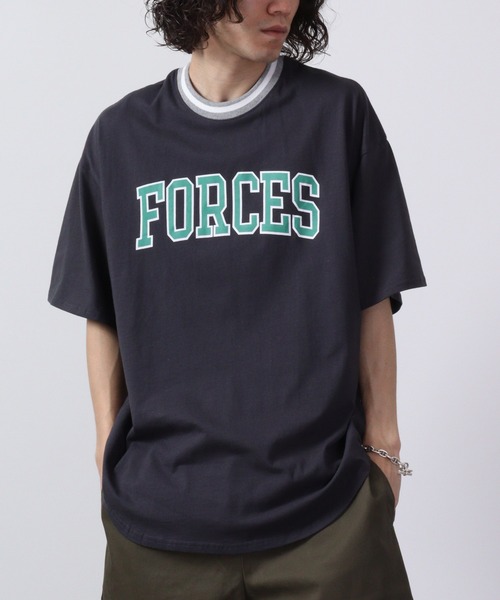 FUNALIVE(ファンアライブ)の「ラインリブ半袖プリントTシャツ(Tシャツ/カットソー・メンズ・ネイビー/ホワイト系1/ホワイト/ベージュ/グリーン系/グリーン/チャコール/杢グレー/ミント/ホワイト系/チャコールグレー/ネイビー系/ホワイト系2/ベージュ系/オレンジ/グリーン系1・M/L/XL)」の7枚目の写真