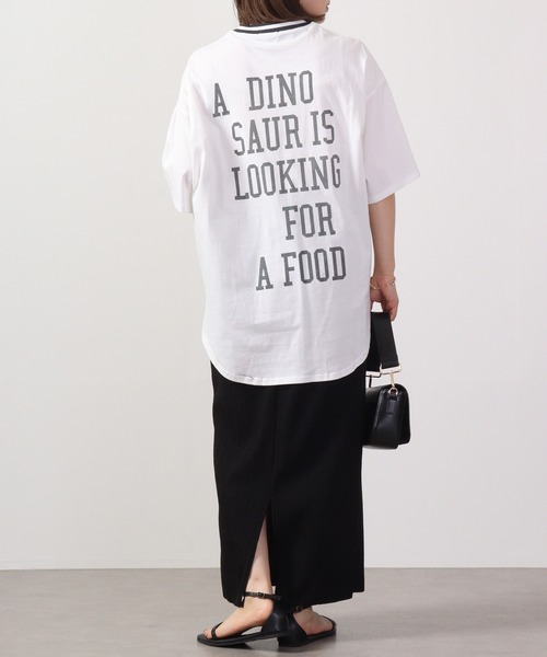FUNALIVE(ファンアライブ)の「ラインリブ半袖プリントTシャツ(Tシャツ/カットソー・メンズ・ネイビー/ホワイト系1/ホワイト/ベージュ/グリーン系/グリーン/チャコール/杢グレー/ミント/ホワイト系/チャコールグレー/ネイビー系/ホワイト系2/ベージュ系/オレンジ/グリーン系1・M/L/XL)」の22枚目の写真