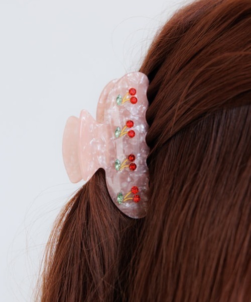 Lele Sadoughi ヘアーアクセサリー クリップ 花 バレッタ Cream dot. バレッタ ヘアクリップ ヘアアクセサリー 髪留め