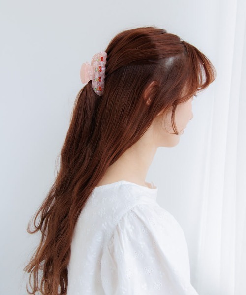 チェリーヘアクリップ（バレッタ/ヘアクリップ）｜flower