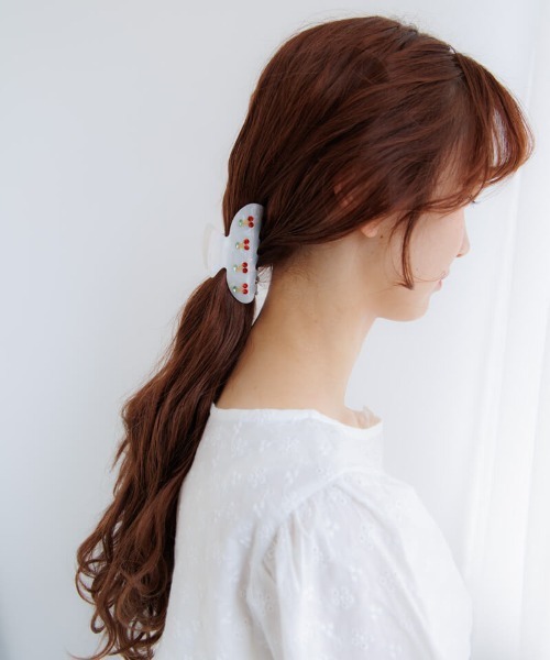 チェリーヘアクリップ（バレッタ/ヘアクリップ）｜flower（フラワー