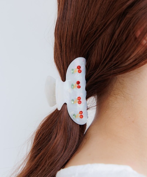 チェリーヘアクリップ（バレッタ/ヘアクリップ）｜flower
