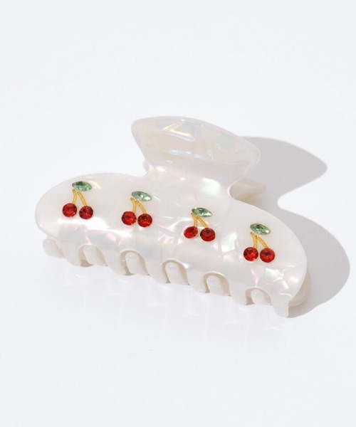 チェリーヘアクリップ（バレッタ/ヘアクリップ）｜flower（フラワー